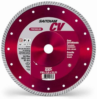 DISCO DIAMANTATO PROFESSIONALE SAITDIAM TIPO CV CM.115x1,4x22,23