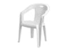 SEDIE RESINA PIONA BIANCHE CM.56x55xH78