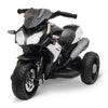 Moto Elettrica per Bambini 3-5 Anni Max. 25kg con Luci, Musica, Batteria 6V e Velocità 3km/h, 86cmx42cmx52cm Nera DF4370-103V90BKDF4