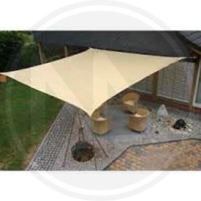 VELA OMBREGGIANTE QUADRATA ECRU' O BIANCA MT.5X5 VELE COPERTURE TELONI
