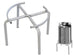 SUPPORTI PER FUSTI BIDONI OLIO SENZA RUOTE Art. 432/S  INTERNO 38CM