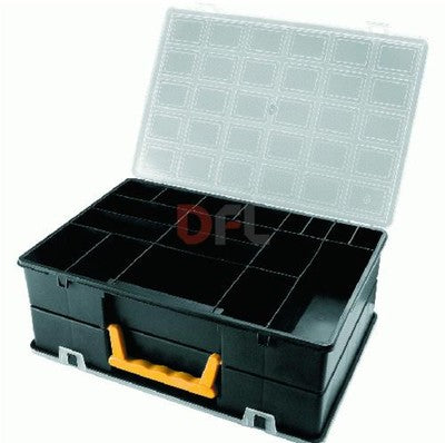 VALIGETTA CASSETTA 18 SCOMPARTI PORTA MINUTERIA PORTA OGGETTI CM.36X25X13