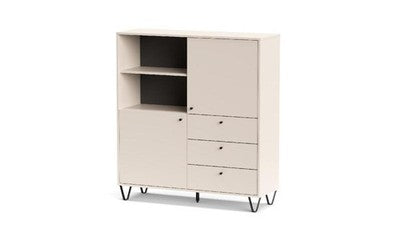 KIT MOBILE ALDO AL6 2 ANTE + 3 CASSETTI CM. 123X40X135H