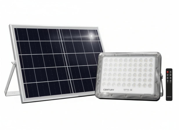 PROIETTORI LED SOLARI CENTURY PROMETEO 10 WATT - 1400 LUMEN CON TELECOMANDO