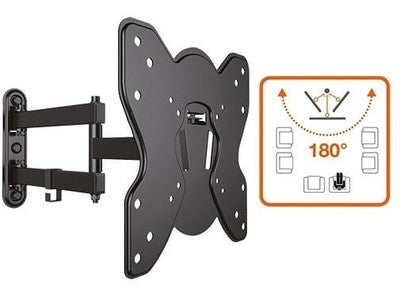 MENSOLE STAFFE PER TV CON BRACCIO PER SCHERMO DA 28 a 42 DIMENSIONI CM. 5x22