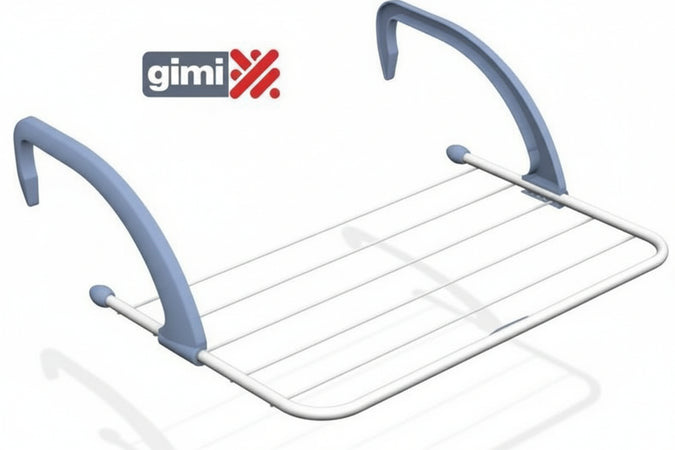 STENDIBIANCHERIA DA BALCONE CALORIFERO RADIATORE GIMI RADIO CM.L52xP34xH18
