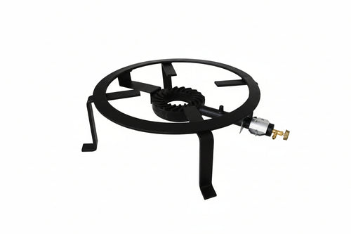 FORNELLONE ACCIAIO BRUCIATORE IN GHISA FORNELLI A GAS TONDO  CM. 50