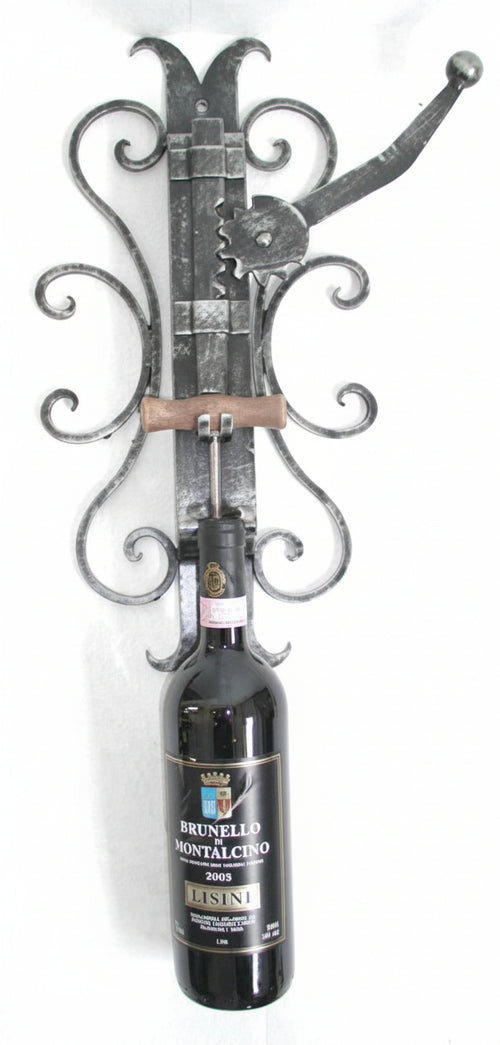 CAVATAPPI CAVATAPPO LEVATAPPO A MURO IN FERRO BATTUTO