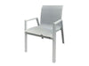 2 PEZZI POLTRONE SEDIA ALU WHITE CM.55x65xH89 ARREDO GIARDINO SEDIE DA ESTERNO