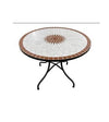 TAVOLI LIBERTI MOSAICO D.CM.100xH75 TAVOLI ARREDO GIARDINO ARREDAMENTO ESTERNO