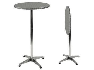 TAVOLI TAVOLO BAR ALU ROUND RECLINABILE CM.60xH110 ARREDO BAR CASA GIARDINO