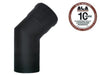 GOMITI GOMITO CURVE ALA 2MM AETERNUM NERO 45 CM.8 - 10 PER STUFE STUFA PELLET