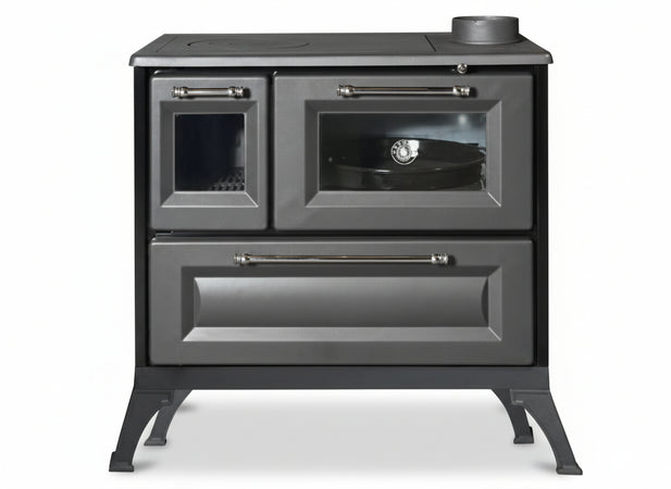 CUCINE STUFE A LEGNA K-LINE COUNTRY - POTENZA 7,7 Kw - DIMENSIONI CM.87.5x55.2xH