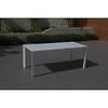 TAVOLO RETTANGOLARE ESTENSIBILE ALLUNGABILE BIANCO CM 127/180X77X71