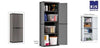 ARMADIO IN RESINA TUTTOPIANI JOLLY BIANCO E NERO CM. 68X39X166H