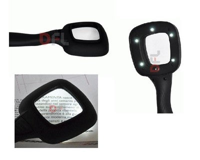LENTE INGRANDIMENTO CON LED 65 mm - 6 LED