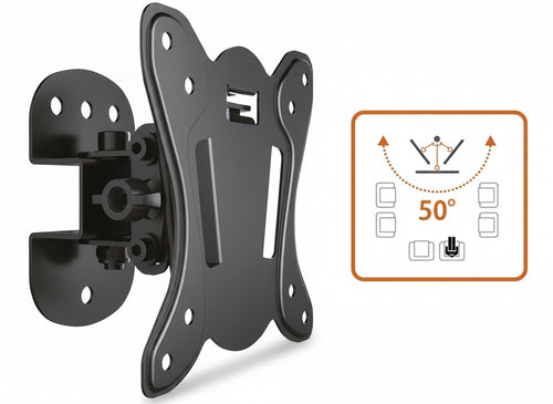 MENSOLE STAFFE A MURO PER TV ORIENTABILI SCHERMO DA 13A 28 SUPPORTO CM.6,5x11