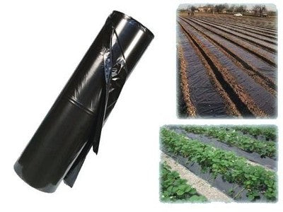 FOGLIA POLIETILENE NERA PER PACCIAMATURA PACCIAMANTE H.1.2MT - LUNG. 1000MT CA