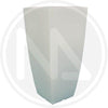 VASO PER FIORI HOME DESIGN QUADRO CM. 33X33X70H MADE IN ITALY BIANCO