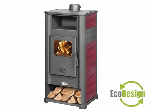 STUFE A LEGNA K-LINE KABUL POTENZA 9,4 Kw - DIMENSIONI 48,5x44xH110