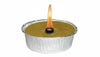 SET 36PZ CANDELE CERI VASCHETTE ALLA CITRONELLA IN VASCHETTA ALLUMINIO CM. 14