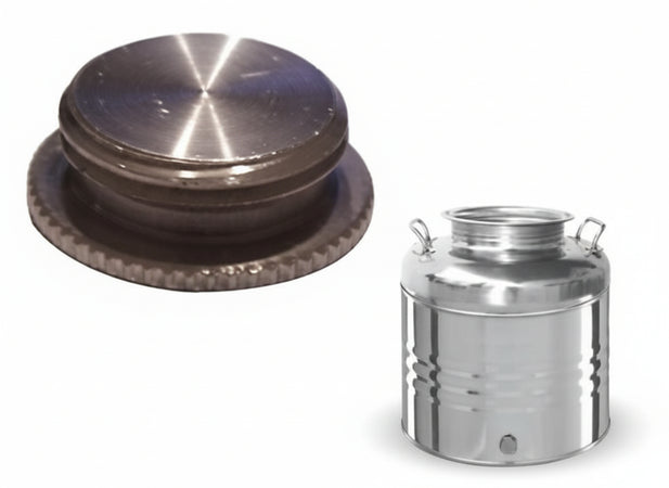 TAPPI INOX PER BIDONI E CONTENITORI OLIO PZ 5