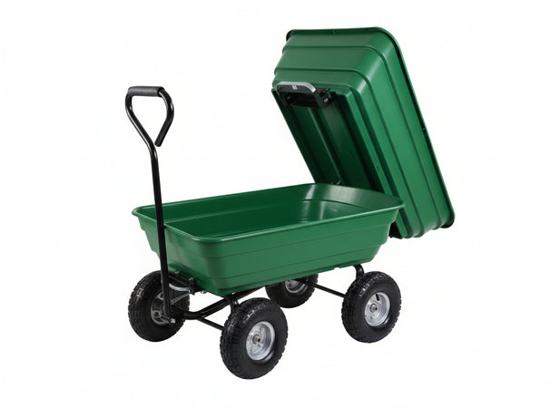CARRELLI CARRELLO TRASPORTINO CARRIOLA RIBALTABILEGREEN TROLLEY DA LT.75