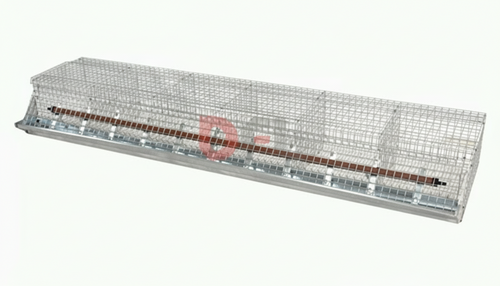 GABBIE GABBIA CONIGLI INGRASSO SEI FORI PER 12 CONIGLI CM. 183X40XH30