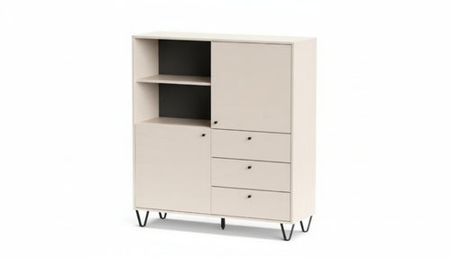 KIT MOBILE ALDO AL6 2 ANTE + 3 CASSETTI CM. 123X40X135H