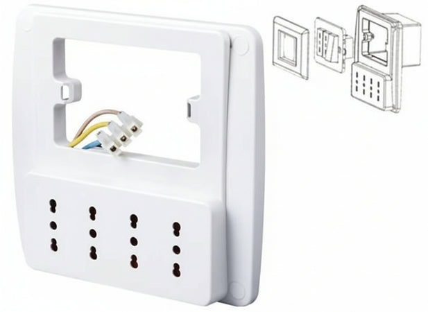 MULTIPRESE DA PARETE EMILIA BIPASSO RS94130 PRESE ELETTRICHE