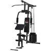 Stazione Fitness Multifunzione per Allenamento a Casa e Professionale in Acciaio, 148x108x207 cm, Nero ZM4A91-132ZM4