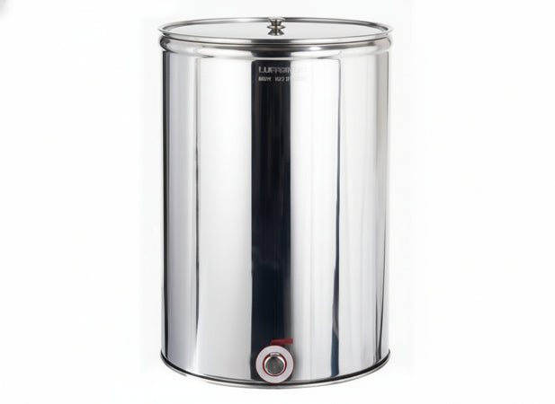 SERBATOIO ACCIAIO INOX CONTENITORE ENOLOGICO VINO OLIO CISTERNA RECIPIENTE LT500