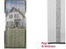 ZANZARIERE ZANZARIERA STOP INSET POLY PER PORTA A 4 TELI CM.95X215