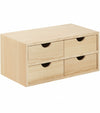 CASSETTIERA 4 CASSETTI MINI IN PINO NATURALE CM. 40X20X18,5H PEZZI 2