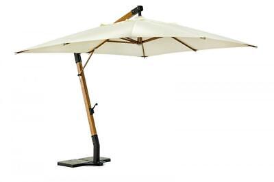 OMBRELLONE IN LEGNO DECENTRATO CAPUA MT. 3X4 ECRU' TOP