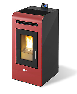 STUFA A PELLET KING MODELLO 16 KW 15,5 COLORE BIANCO O BORDEAUX