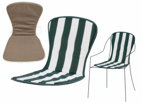 CUSCINO SEDIA POLTRONA ACTION MONOBASSO CM.75x38xH2 ARREDO GIARDINO ESTERNO