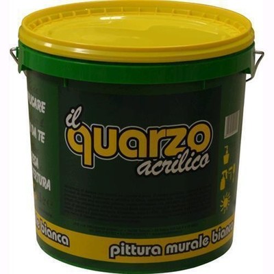 Idropittura al QUARZO LINEA EXTRA 13 Lt per interni ed esterni colore Bianco