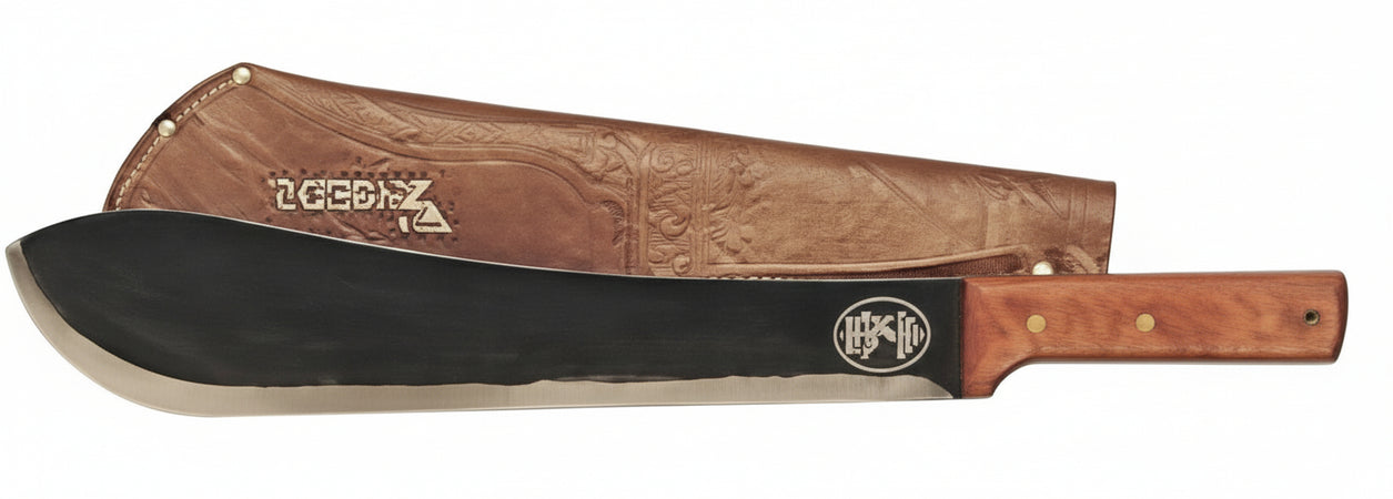 MACHETE CON FODERO IN CUOIO cm. 35 Angelo B.
