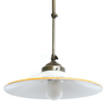 LAMPADE LINEA ATMOSFERA LAMPADARIO TELESCOPICO IN OTTONE E CERAMICA