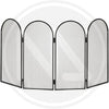 PARASCINTILLE IN ACCIAIO NERO OPACO ARCHI MAURER 4 ANTE CM. 95X50H