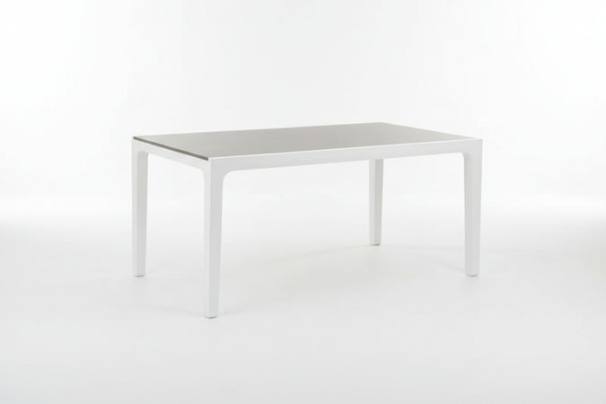 TAVOLO DA GIARDINO IN RESINA ANTIURTO HARMONY CM. 160X90X74H BIANCO TORTORA