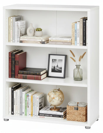 KIT LIBRERIA PRIMA CM. 80X40X113H 3 RIPIANI SCAFFALI LIBRERIE