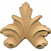 Fregio per Mobili in Pasta di Legno finitura Grezza 75x70 mm art. 03.4514 pz. 2