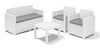 SET DA GIARDINO ALABAMA 2 COMPLETO DI CUSCINI COLORE BIANCO KETER