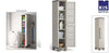 ARMADIO TUTTOPIANI 1 ANTA EXCELLENCE CM.33x45x182H GRIGIO/TORTORA