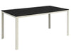 TAVOLO METALWOOD STRUTT. ACCIAIO PIANO EFFETTO LEGNO CM.156x78xH74 ARREDO GIARD