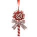 Pendente per albero di Natale a forma di caramella, da 5 cm, confezione 2 pezzi