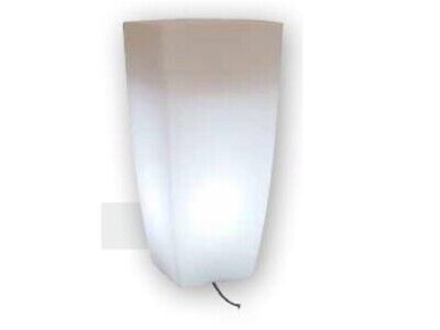 VASO LUMINOSO PER FIORI GHIACCIO LAMP DESIGN QUADRO CM. 40X40X90H MADE IN ITALY
