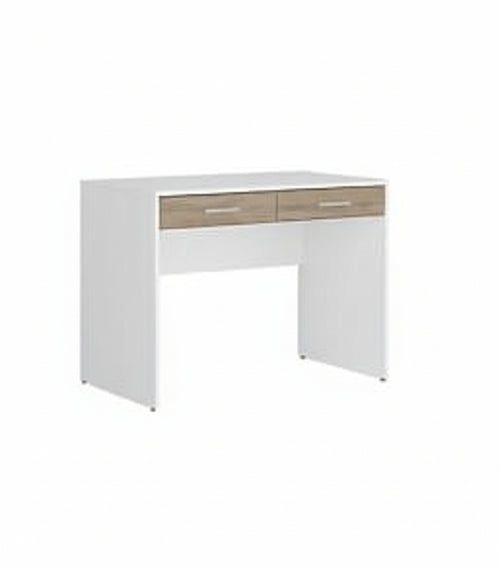 KIT SCRIVANIA USB 2 CASSETTI CM. 100X75HX60 BIANCO/ROVERE